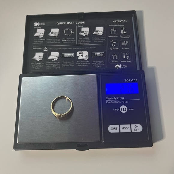 14k 3-Row 3/4 CT  Diamond Band Ring - Picture 9 of 11